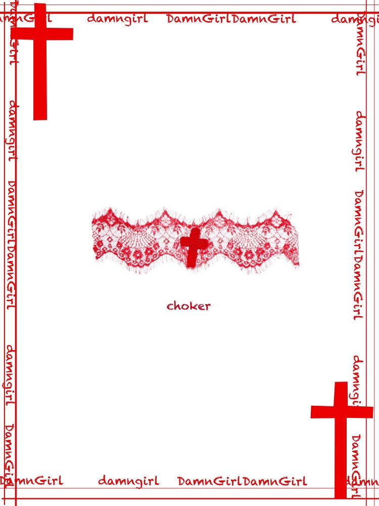 Blood-Stained Gothic Cross Cut-Out Turtle Neck Tops【s0000013579】