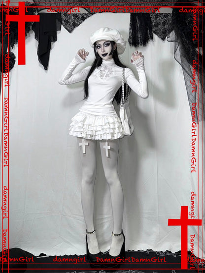 Snow Country Angel Christmas Outfit Fur Herringbone Tops Cake Tutu【s0000013580】