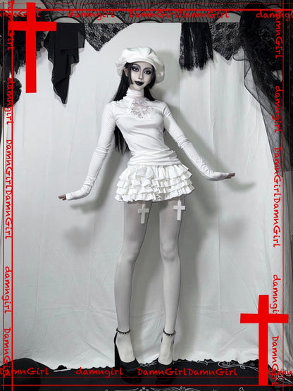 Snow Country Angel Christmas Outfit Fur Herringbone Tops Cake Tutu【s0000013580】