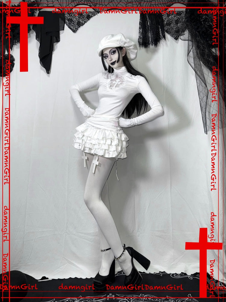 Snow Country Angel Christmas Outfit Fur Herringbone Tops Cake Tutu【s0000013580】