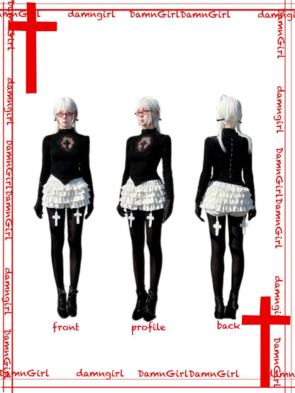 Snow Country Angel Christmas Outfit Fur Herringbone Tops Cake Tutu【s0000013580】