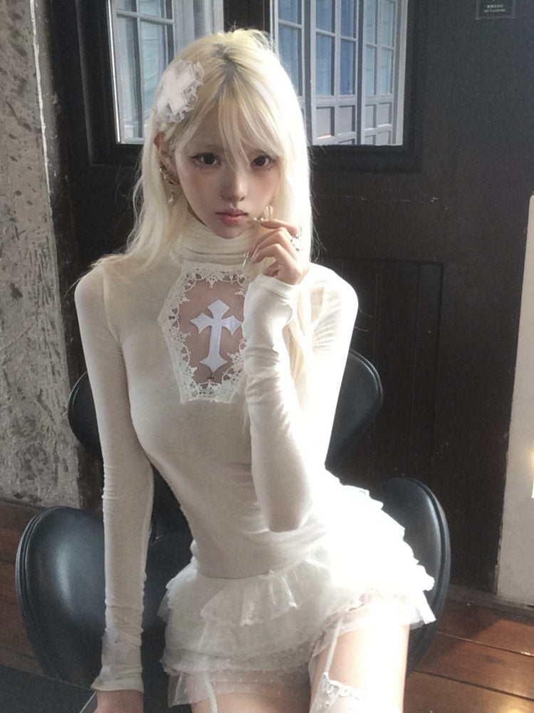 Snow Country Angel Christmas Outfit Fur Herringbone Tops Cake Tutu【s0000013580】