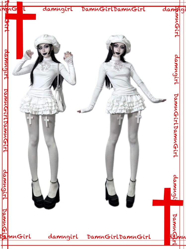 Snow Country Angel Christmas Outfit Fur Herringbone Tops Cake Tutu【s0000013580】