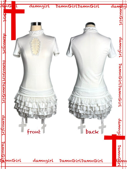 Snow Country Angel Christmas Outfit Fur Herringbone Tops Cake Tutu【s0000013580】