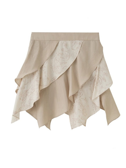 Paisley Irregular Wave Short Skirt【s0000013774】