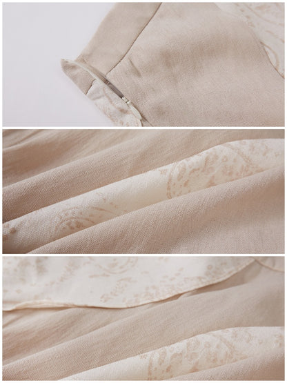 Paisley Irregular Wave Short Skirt【s0000013774】
