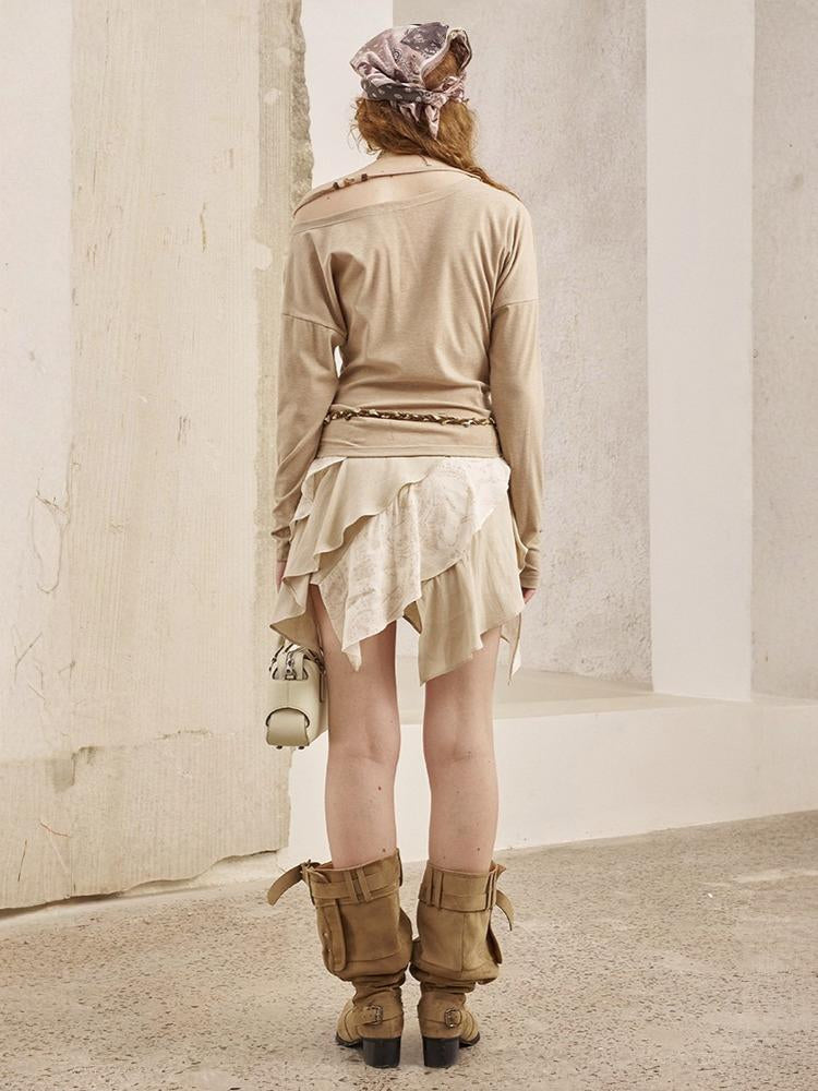 Paisley Irregular Wave Short Skirt【s0000013774】