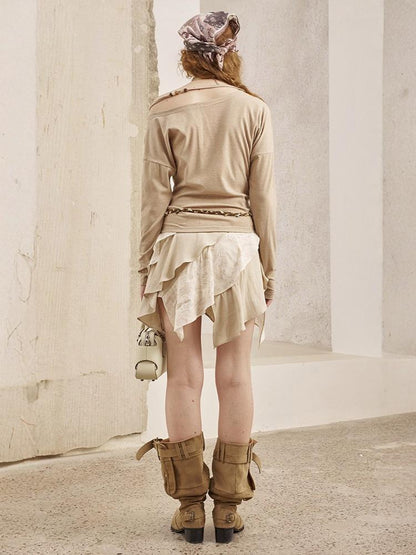 Paisley Irregular Wave Short Skirt【s0000013774】