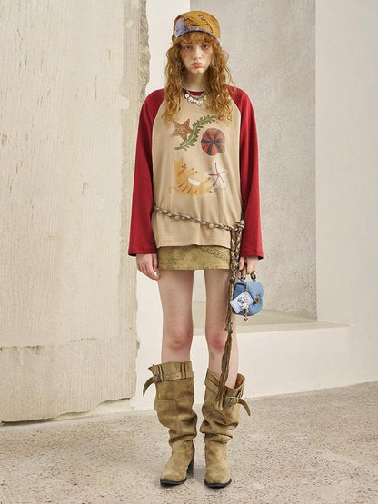 Paisley Print Hip Hugging Short Skirt【s0000013775】