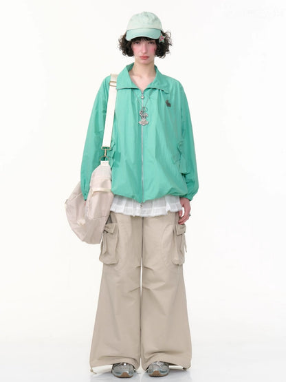 Bow Cargo Heart Drawstring Straight Wide Leg Pants【s0000013788】