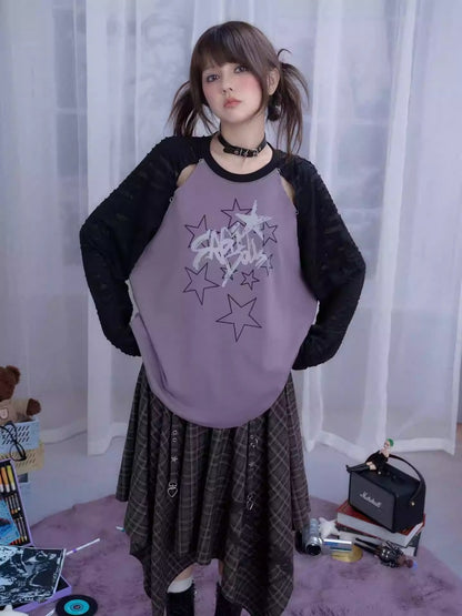 Plaid Print Metal Buckle Irregular Long Skirt【s0000013800】