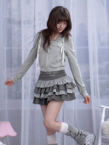 Star Print Cake Short Skirt【s0000013806】