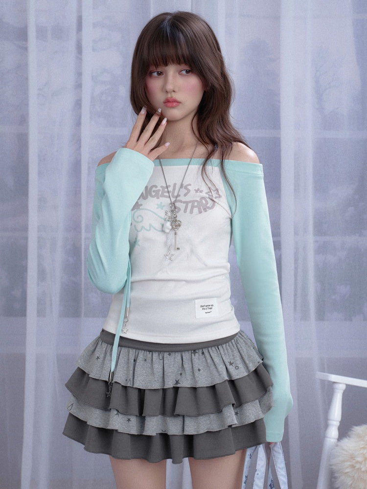 Star Print Cake Short Skirt【s0000013806】 – SCULTURE（エス