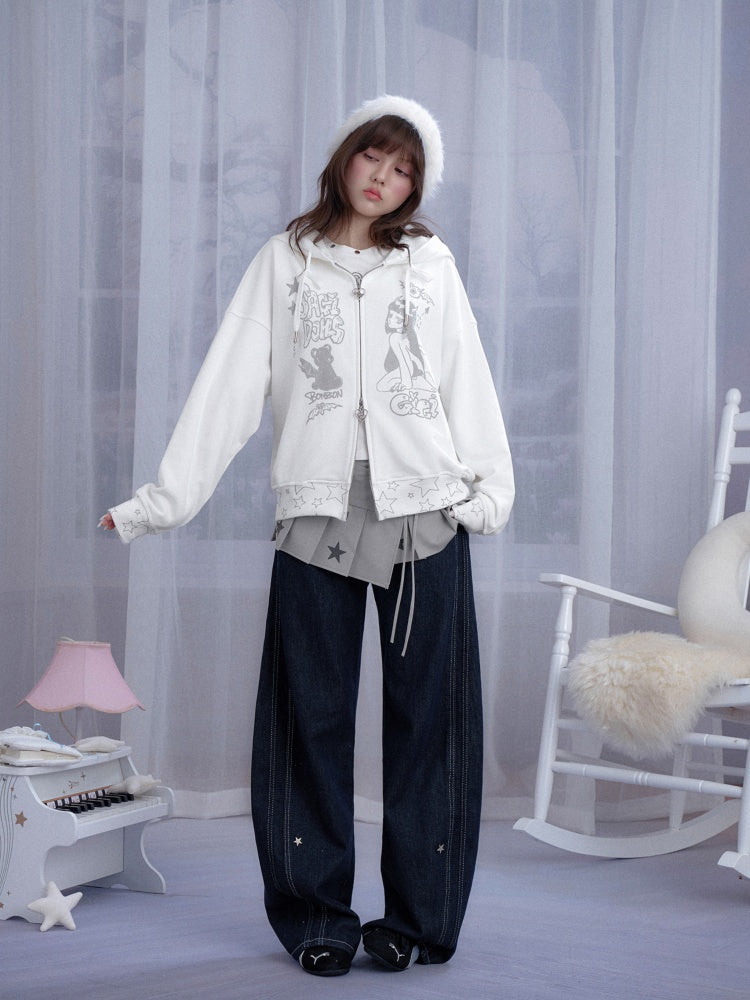 Star Print Pleated Wrap Mini Skirt【s0000013807】 – SCULTURE（エス