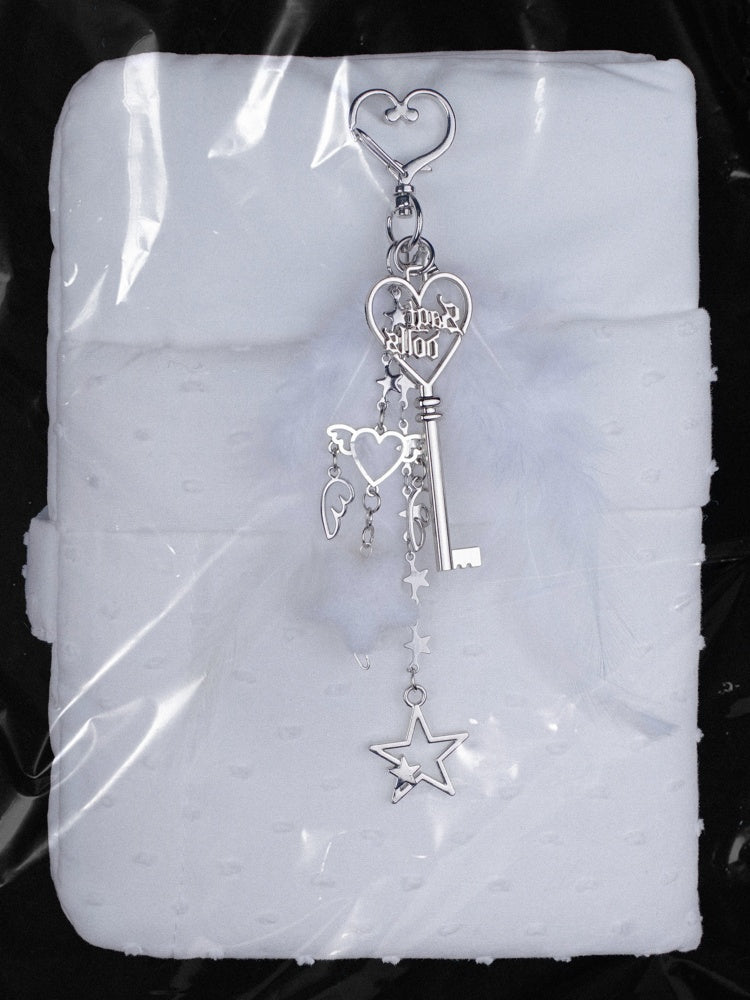 Angel Feather Keychain Necklace【s0000013809】