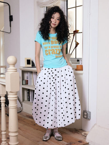 "Polka Dot Waltz" Polka Dot Bud Skirt【s0000013811】