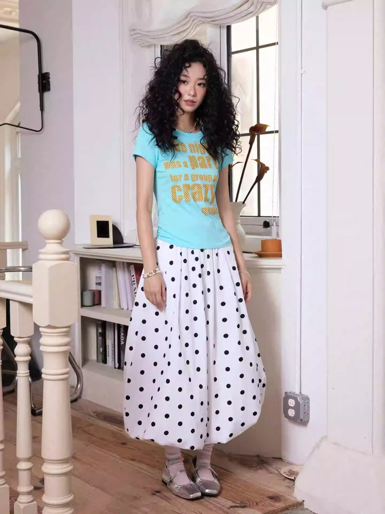 "Polka Dot Waltz" Polka Dot Bud Skirt【s0000013811】