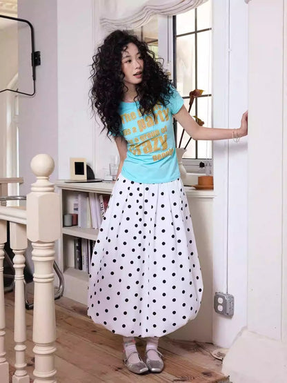 "Polka Dot Waltz" Polka Dot Bud Skirt【s0000013811】