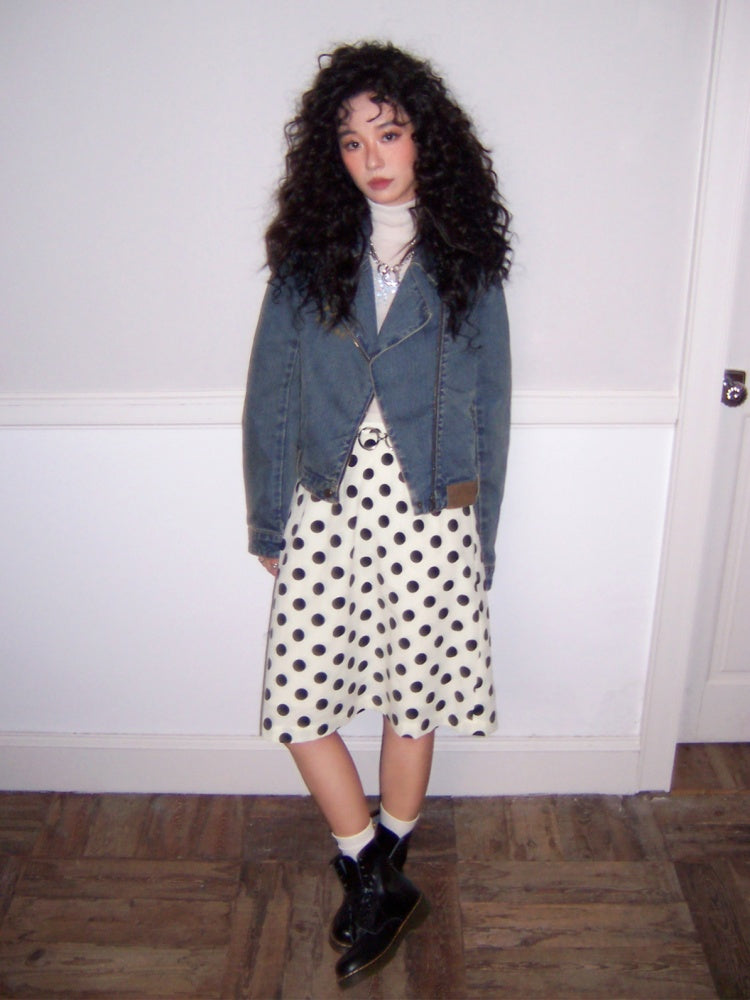 "The Rout of Science" Retro Short Design Denim Jacket【s0000013833】