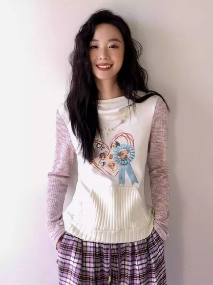 "Child Love Amusement Park" Original Printed Hooded Sweatshirt【s0000013834】