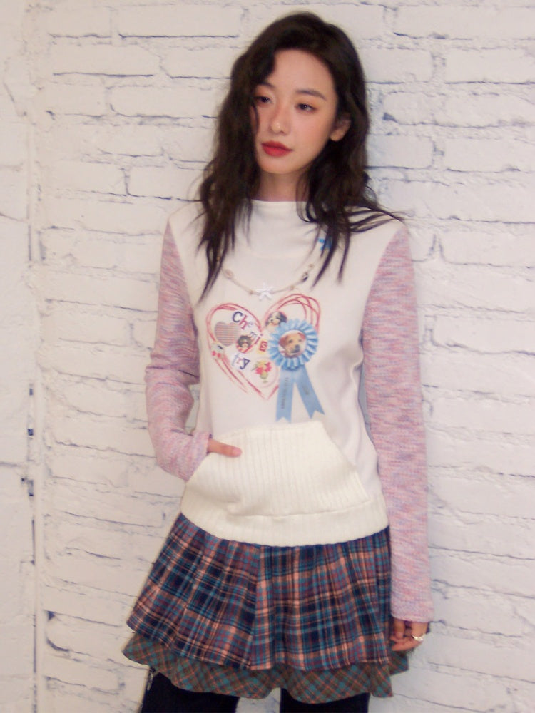 "Child Love Amusement Park" Original Printed Hooded Sweatshirt【s0000013834】