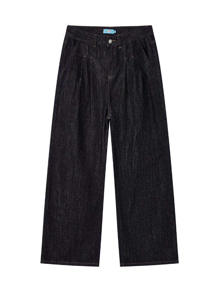 "Breeze Walk" Loose Wide Leg Denim Trousers【s0000013840】