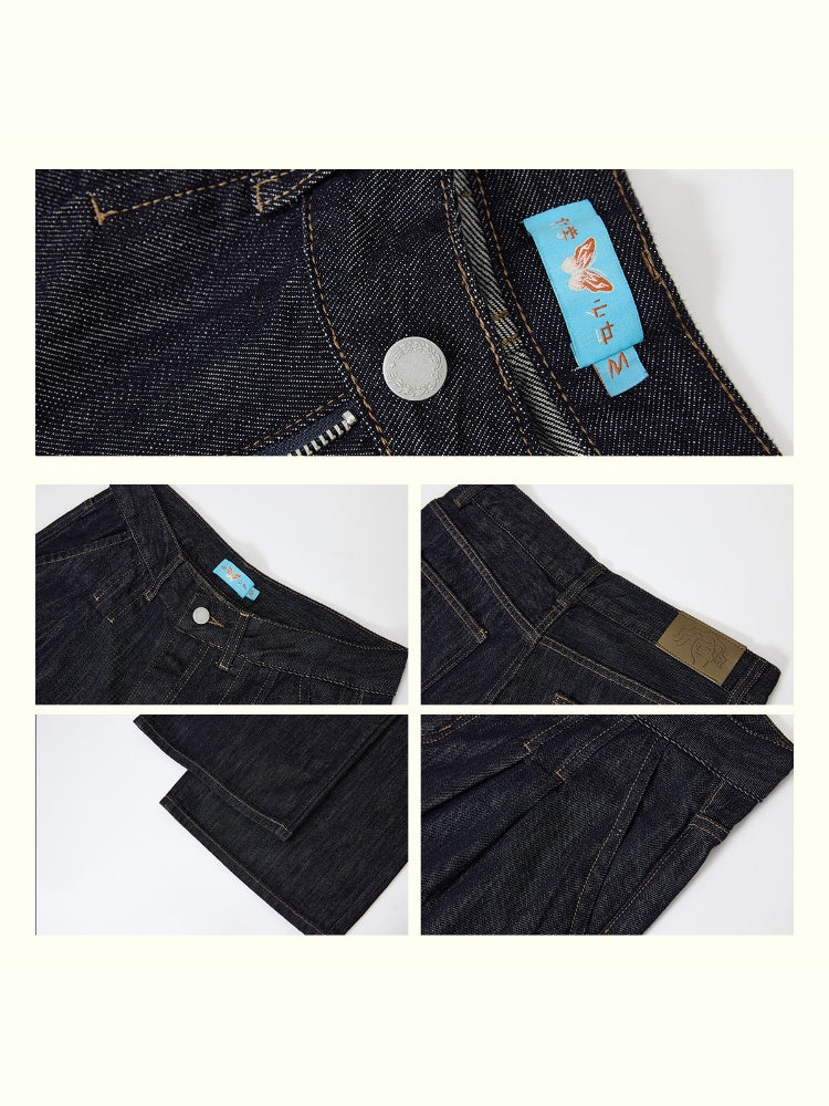 "Breeze Walk" Loose Wide Leg Denim Trousers【s0000013840】