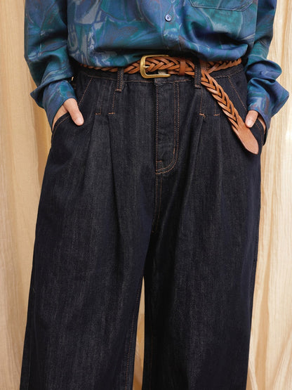 "Breeze Walk" Loose Wide Leg Denim Trousers【s0000013840】