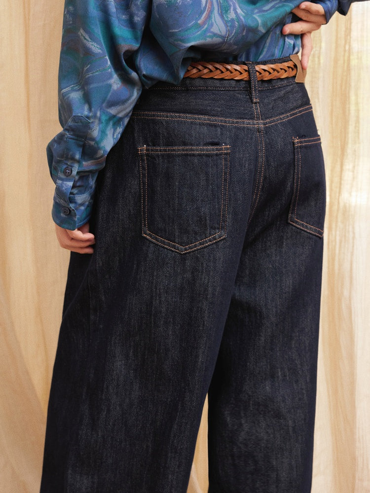 "Breeze Walk" Loose Wide Leg Denim Trousers【s0000013840】