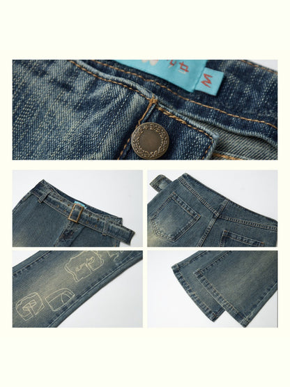 "Magic" Retro Slim Flared Jeans【s0000013844】