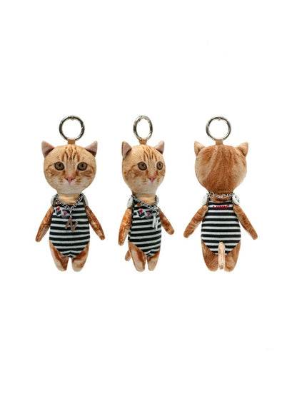 Original Funny Three-Dimensional Cat Doll Bag Pendant Cute Keychain Pendant【s0000013850】