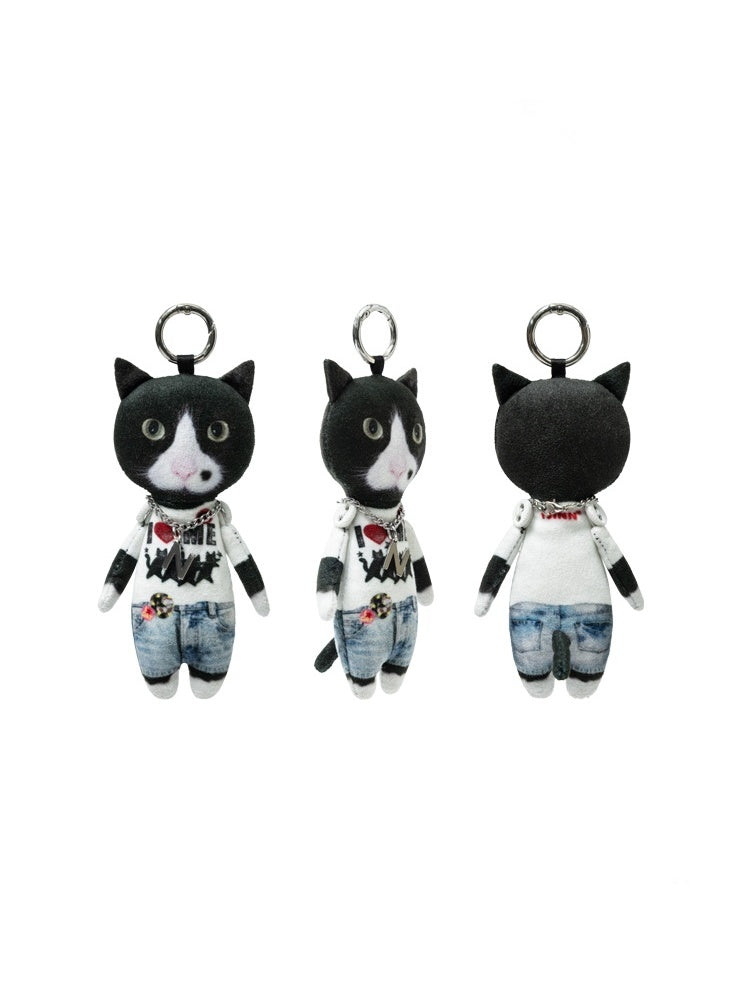 Original Funny Three-Dimensional Cat Doll Bag Pendant Cute Keychain Pendant【s0000013850】