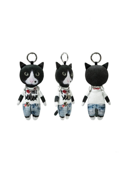 Original Funny Three-Dimensional Cat Doll Bag Pendant Cute Keychain Pendant【s0000013850】