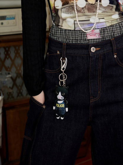 Original Funny Three-Dimensional Cat Doll Bag Pendant Cute Keychain Pendant【s0000013850】
