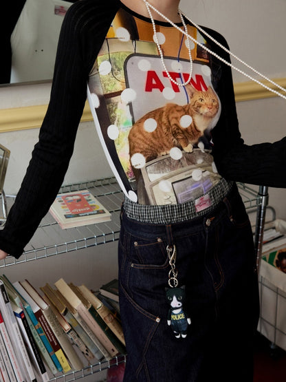 Original Funny Three-Dimensional Cat Doll Bag Pendant Cute Keychain Pendant【s0000013850】