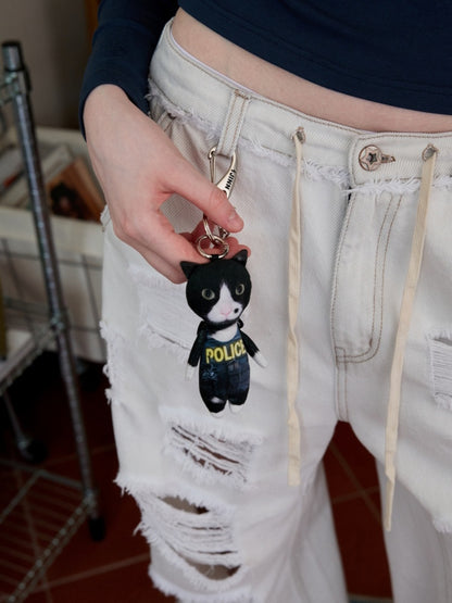 Original Funny Three-Dimensional Cat Doll Bag Pendant Cute Keychain Pendant【s0000013850】