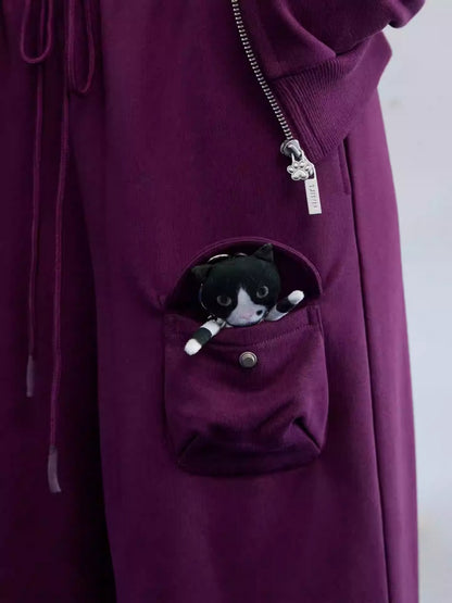 Original Funny Three-Dimensional Cat Doll Bag Pendant Cute Keychain Pendant【s0000013850】