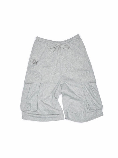 Numbered Zip-Up Sweatshirt Hoodie & Loose Straight Lace-up Wide-Leg Pants Set【s0000013851】