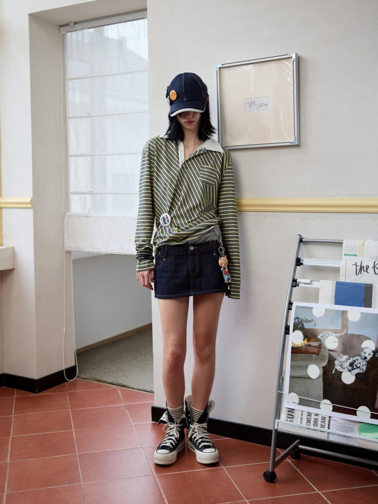 Double Waist Embroidered Hip Hugging Skirt【s0000013853】