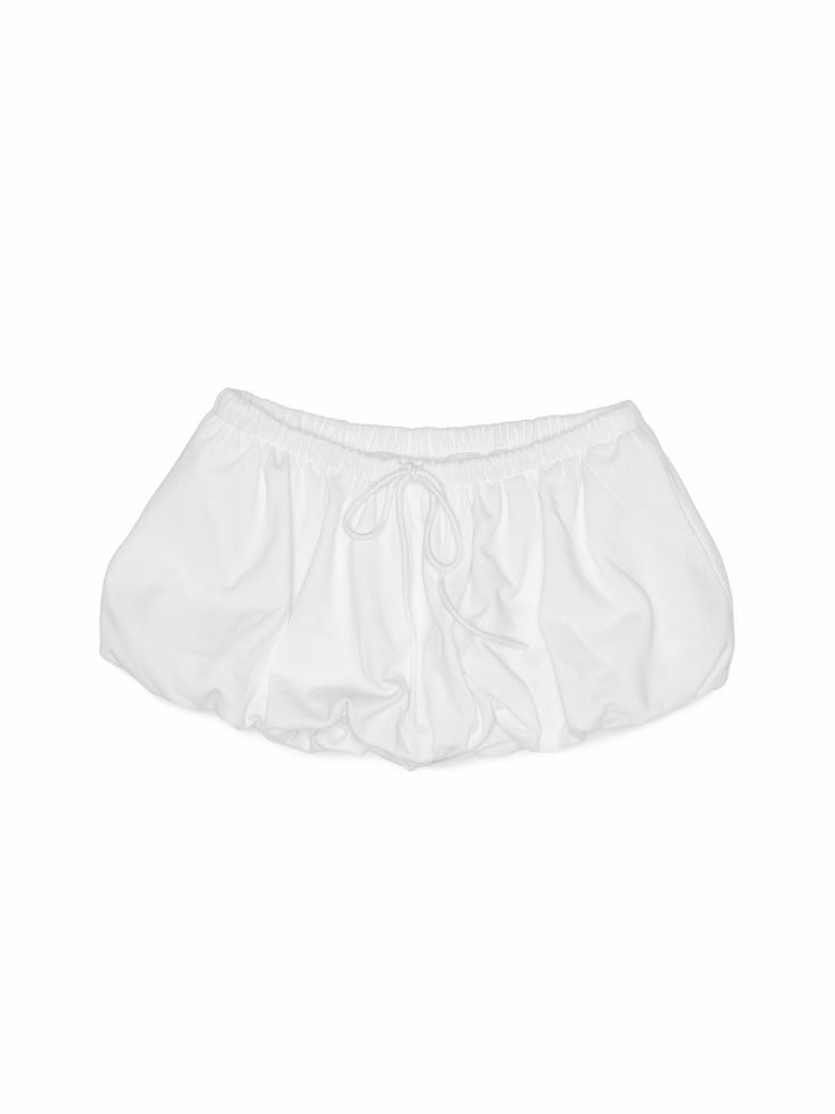 Drawstring Bud Puff Mini Skirt【s0000013860】