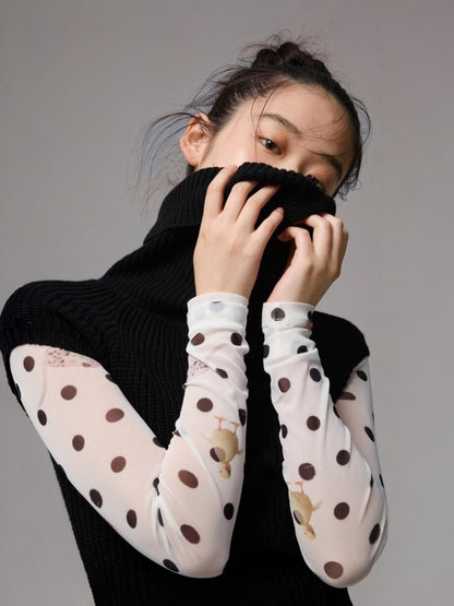 Slanted Placket Irregular Pile Collar Sense Slim Waist Lazy Knit Cardigan【s0000014227】