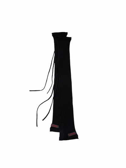 Solid Color Knitted Cross-Strap Leg Sleeve Stack Socks【s0000014232】