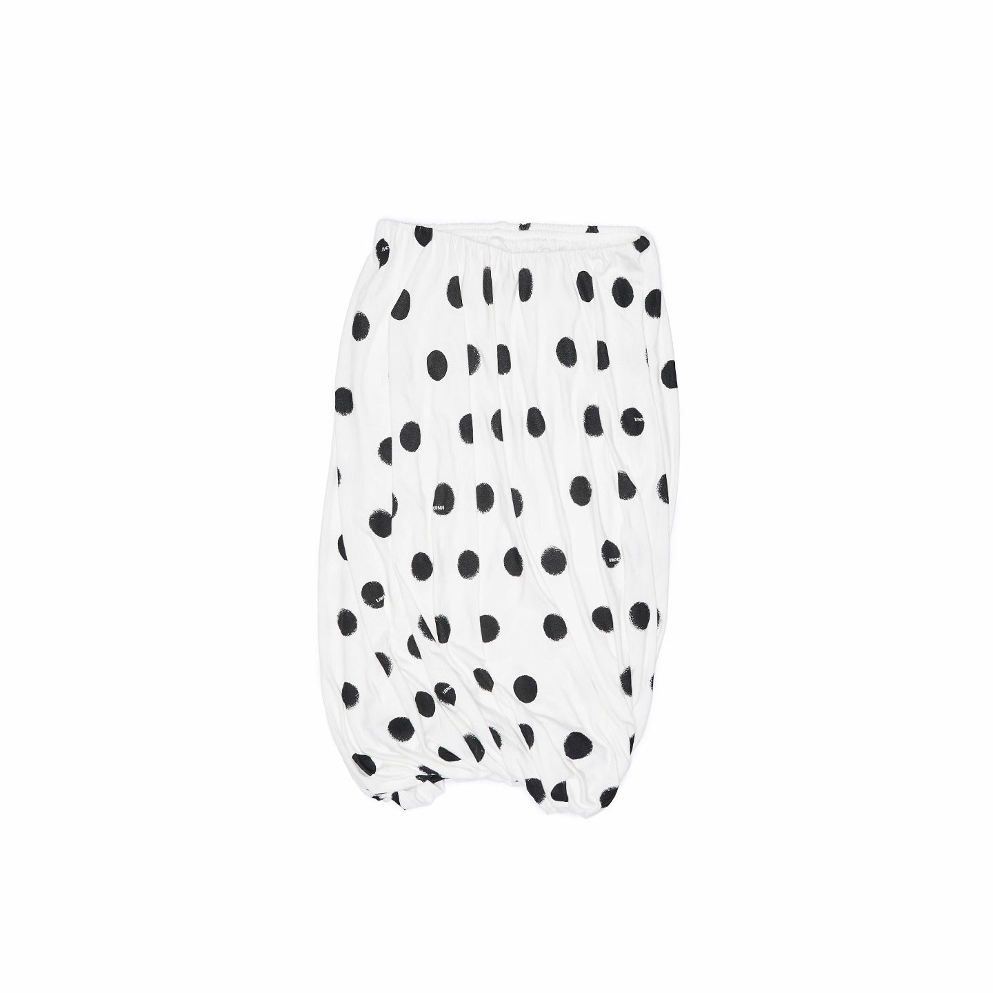 Retro Polka Dot Contrast Three-Dimensional Flower Bud Mid Skirt【s0000014233】