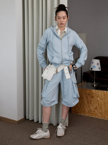 Heavy Industrial Embroidery Jacquard Workwear Multi-Pocket Waist Closure Waist Bag【s0000014242】