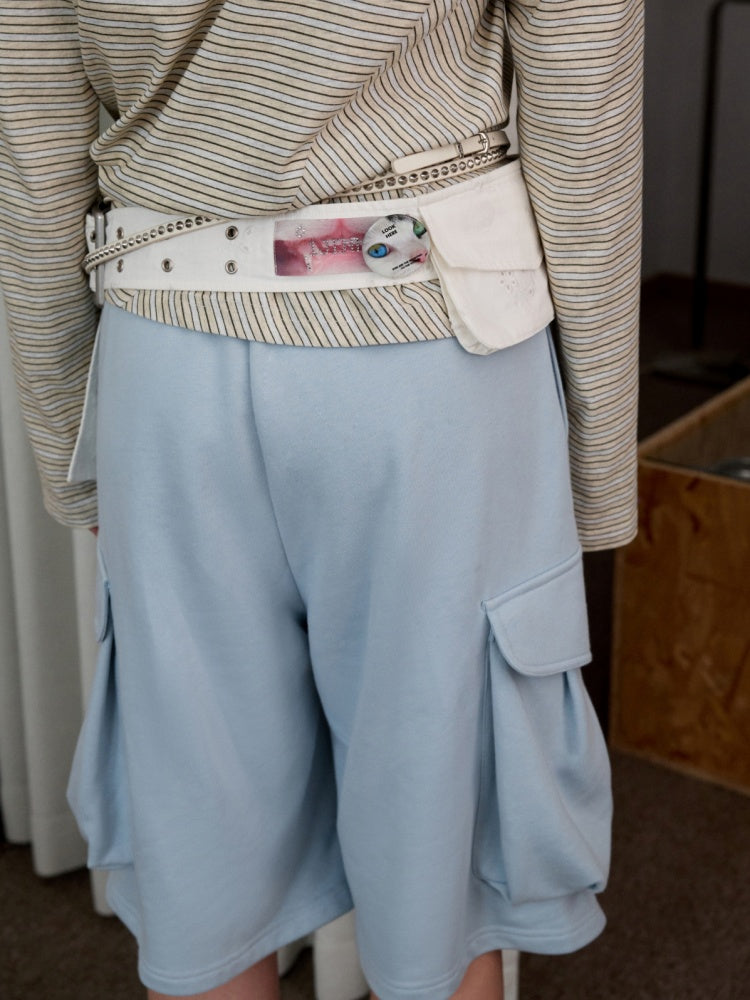 Heavy Industrial Embroidery Jacquard Workwear Multi-Pocket Waist Closure Waist Bag【s0000014242】