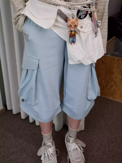 Heavy Industrial Embroidery Jacquard Workwear Multi-Pocket Waist Closure Waist Bag【s0000014242】