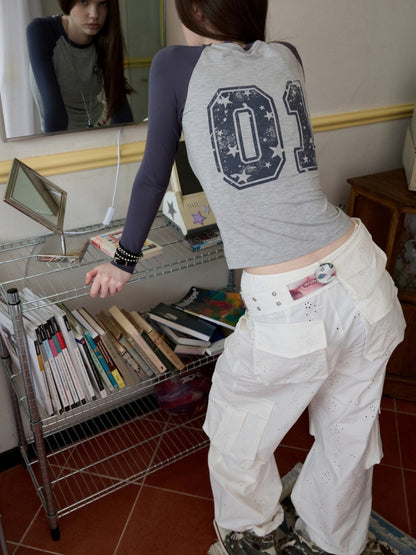 Heavy Industrial Embroidery Jacquard Workwear Multi-Pocket Waist Closure Waist Bag【s0000014242】