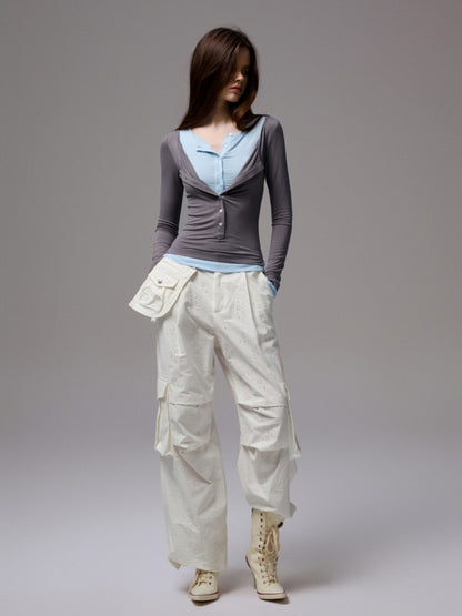 Henry Wears Two Contrasting Slightly Stretched Slimming Base Layers Long-Sleeved T-Shirts【s0000014248】