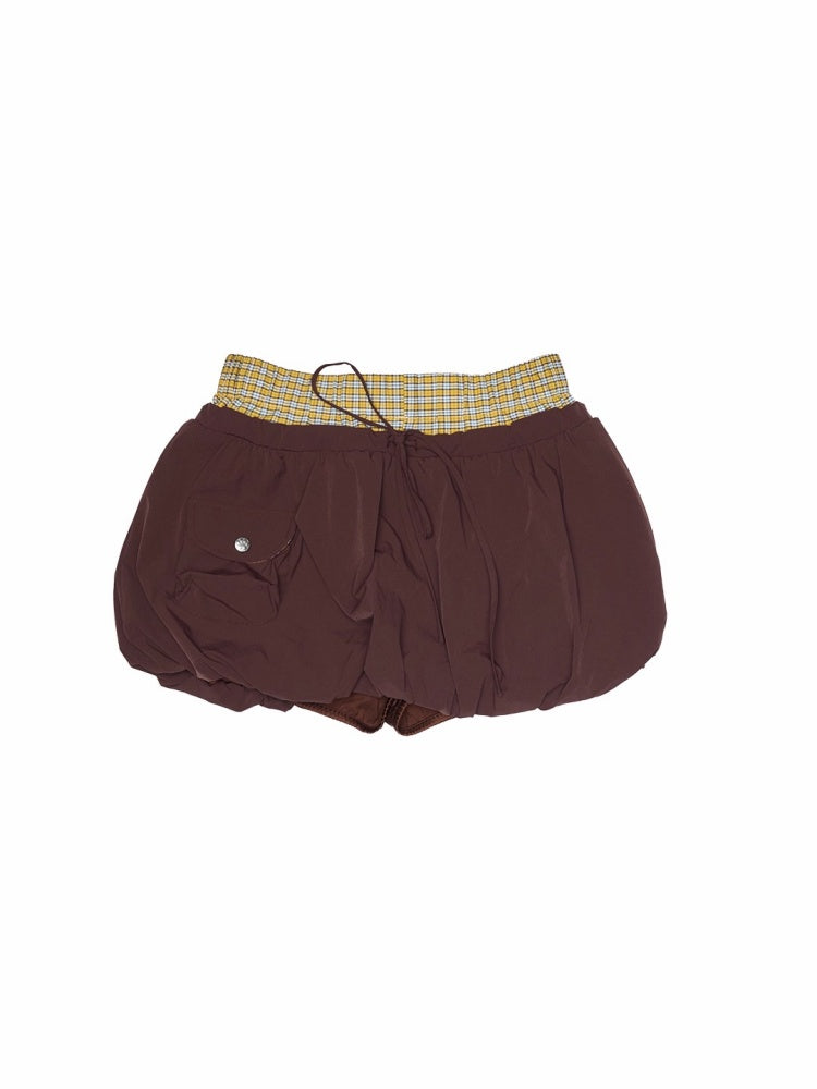 Vintage Patchwork Plaid Jacket Double Waist Bud Workwear Skirt Set【s0000014249】