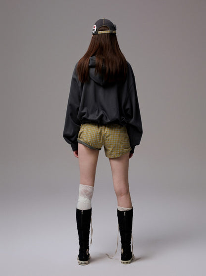 Vintage Check Striped Loose Home Casual & Versatile Pajama Shorts Pants【s0000014259】